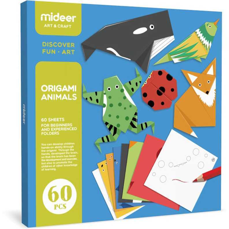 Kit origami animale 60 foi Mideer MD4015