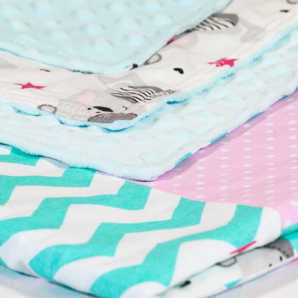 Paturica patchwork mint 95x115 cm