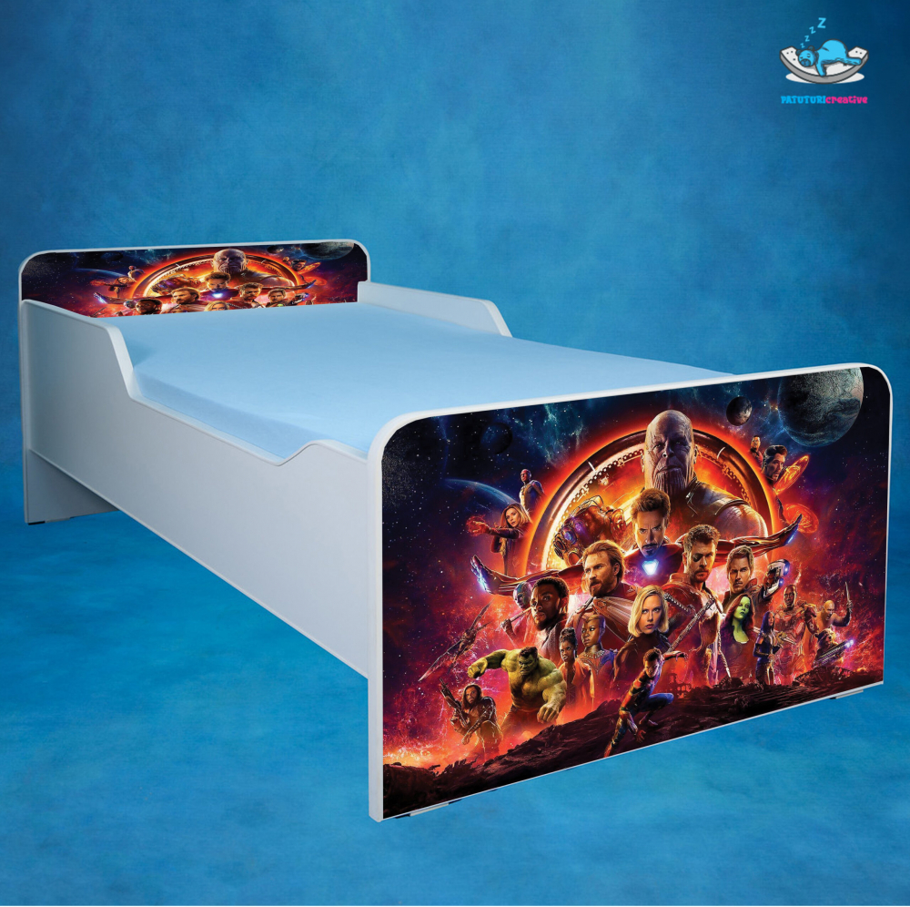 Patut Avengers 140x70 fara saltea, fara sertar