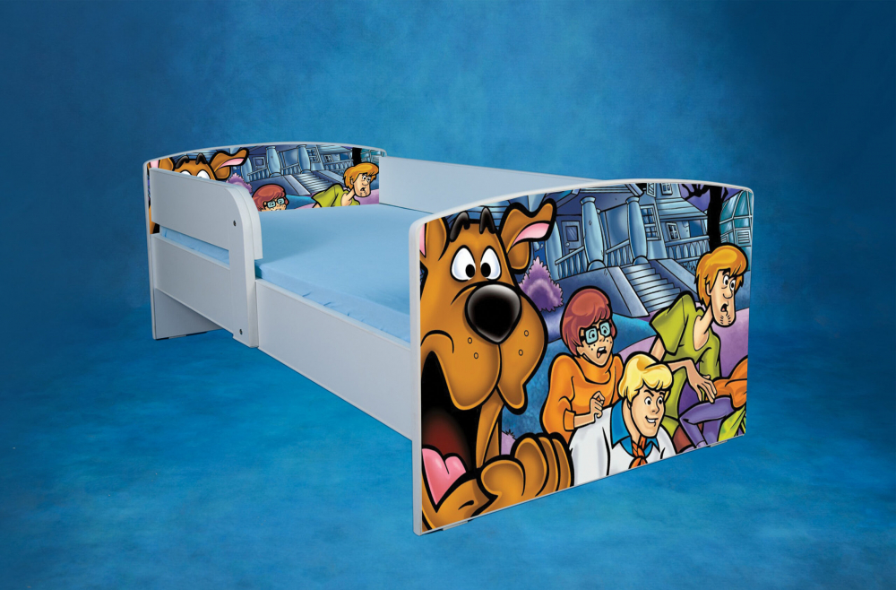 Patut Scooby Doo 160x80 cu saltea, fara sertar