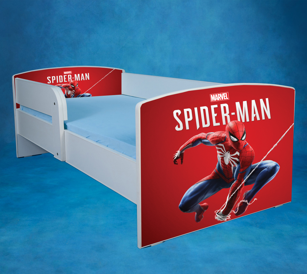 Patut Spider Man 2 160x80 cu saltea, fara sertar