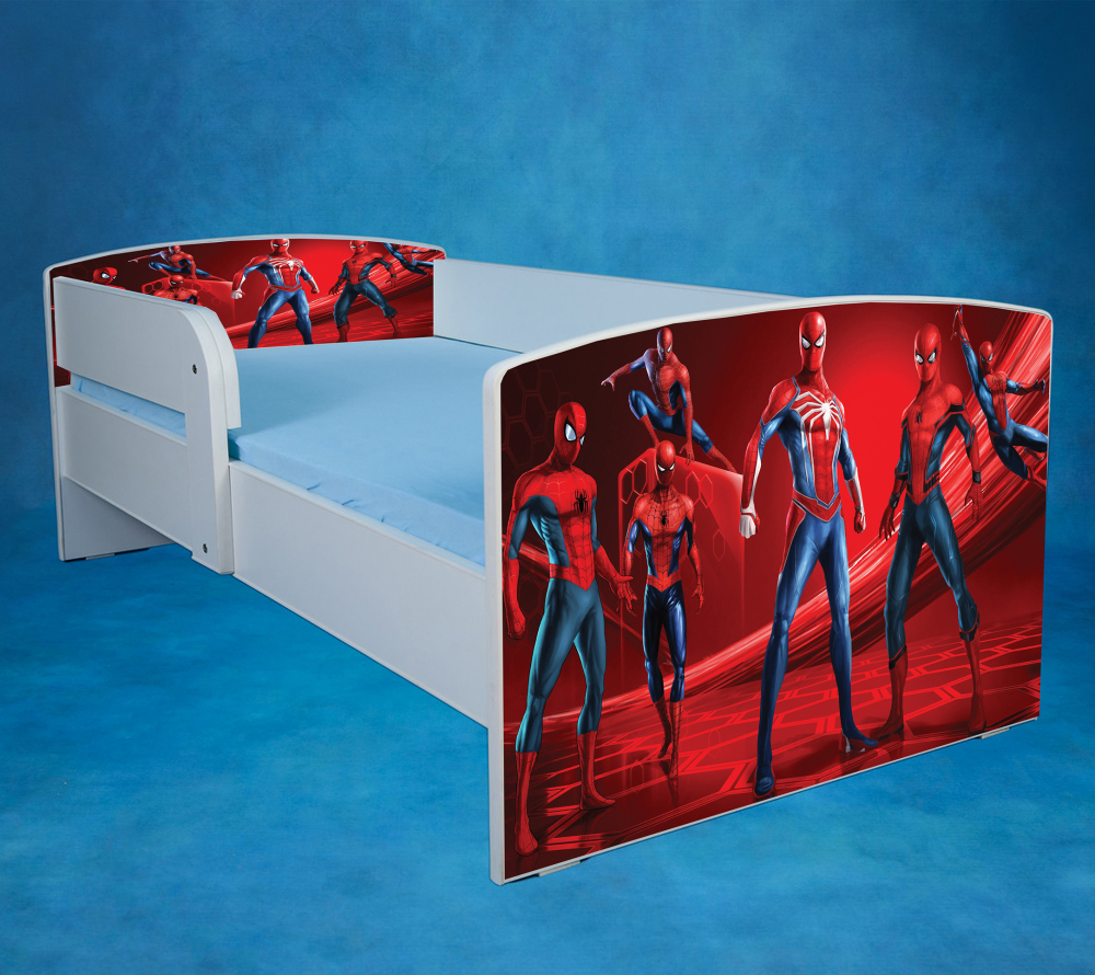 Patut Spider Man 3 160x80 cu saltea, fara sertar