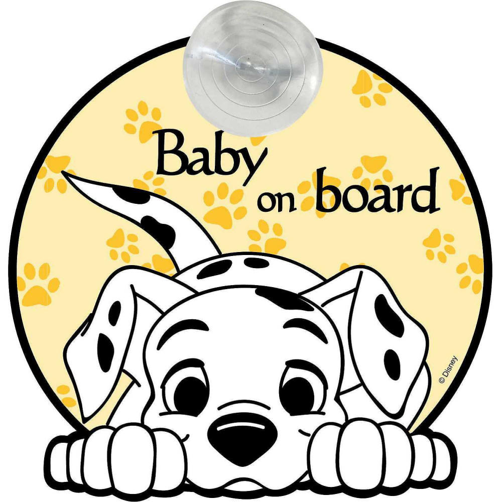 Semn de avertizare Baby on Board 101 Dalmatieni TataWay CZ10458 - 1