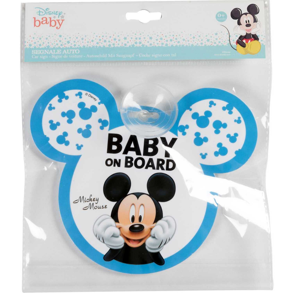 Semn de avertizare Baby on Board Mickey Disney CZ10423 Accesorii imagine noua responsabilitatesociala.ro