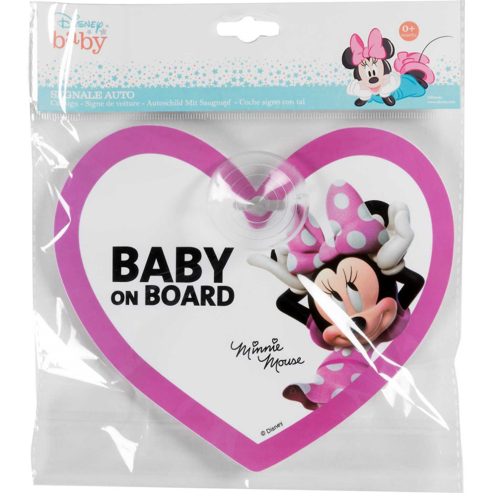 Semn de avertizare Baby on Board Minnie Disney CZ10422 Accesorii imagine noua responsabilitatesociala.ro