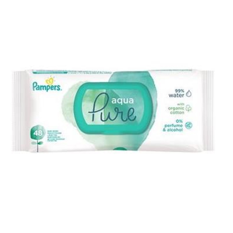 Poze Servetele Aqua Pure, 48 buc, Pampers nichiduta.ro 