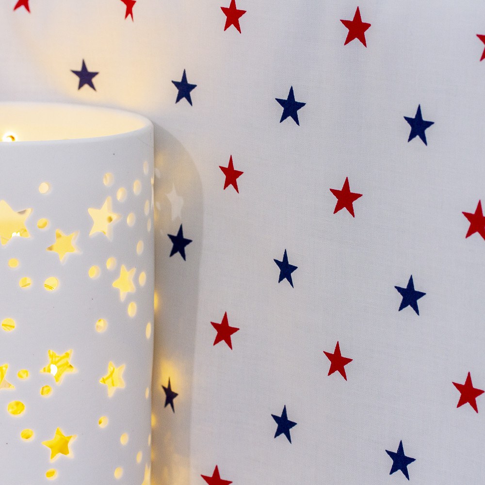 Set aparatori patut cu paturica blue and red stars
