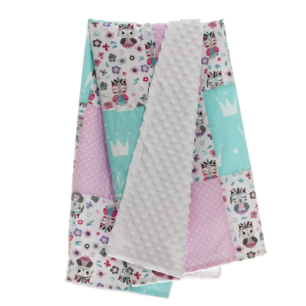 Set paturica patchwork si elefant indian owl