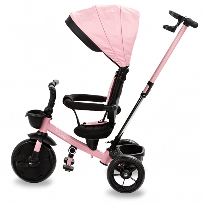 Tricicleta cu sezut rotativ si roti cu spuma EVA Kidwell Axel roz Kidwell