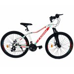 Bicicleta MTB-HT schimbator Shimano 21 viteze 26 inch Cadru Aluminiu Carpat CSC26/52A alb cu rosu