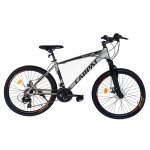 Bicicleta MTB-HT schimbator Shimano 21 viteze 26 inch cadru aluminiu Carpat CSC26/58C gri cu negru