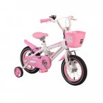 Bicicleta pentru copii cu cadru iluminat Moni Flash Pink 12 inch