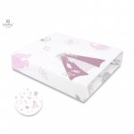 Cearceaf cu elastic 120X60 cm Baby Shower Pink MimiNu