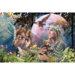 Puzzle Ravensburger Wolves In The Moonlight 3.000 piese