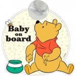Semn de avertizare Baby on Board Winnie TataWay CZ10457