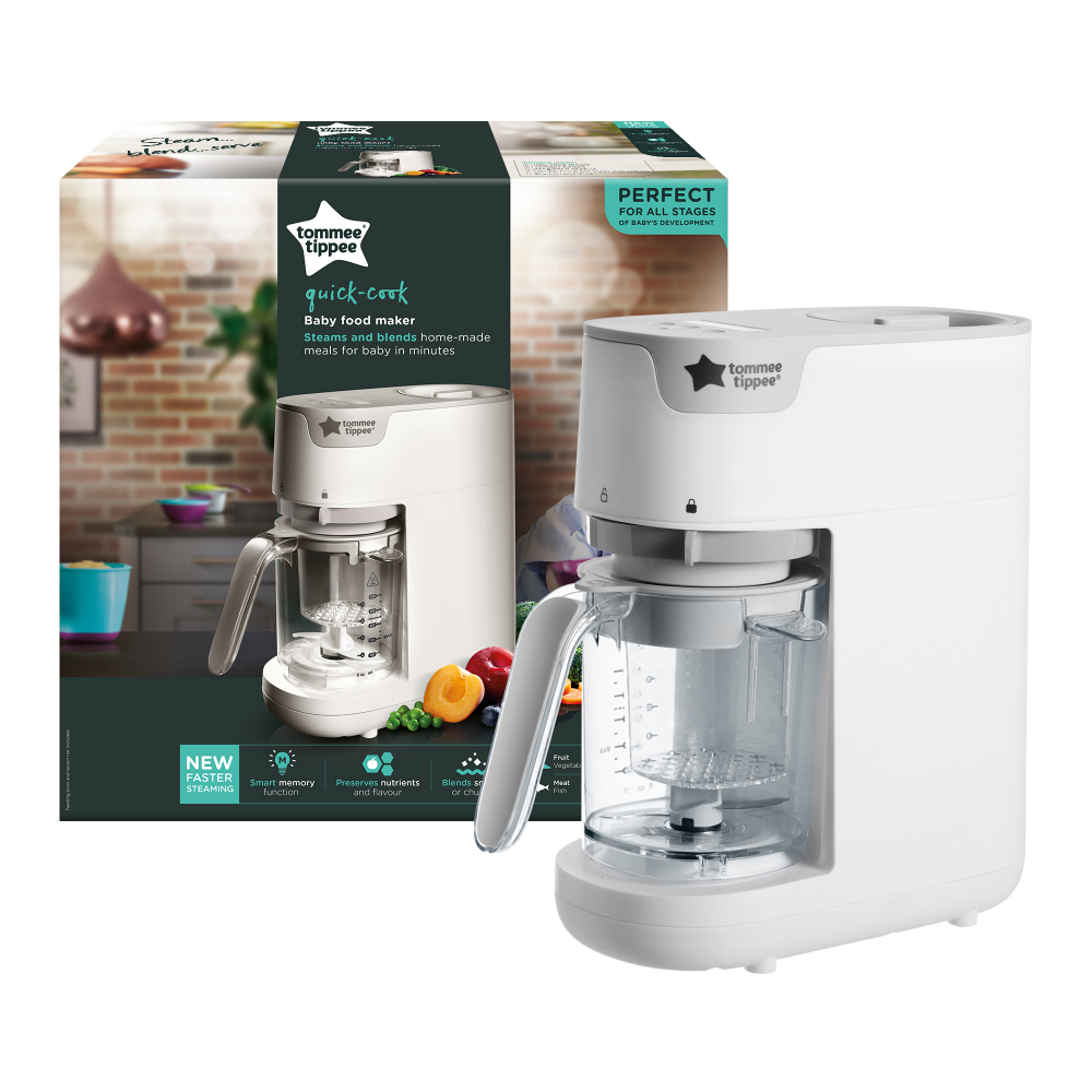 Aparat de gatit rapid cu aburi si blender Tommee Tippee alb