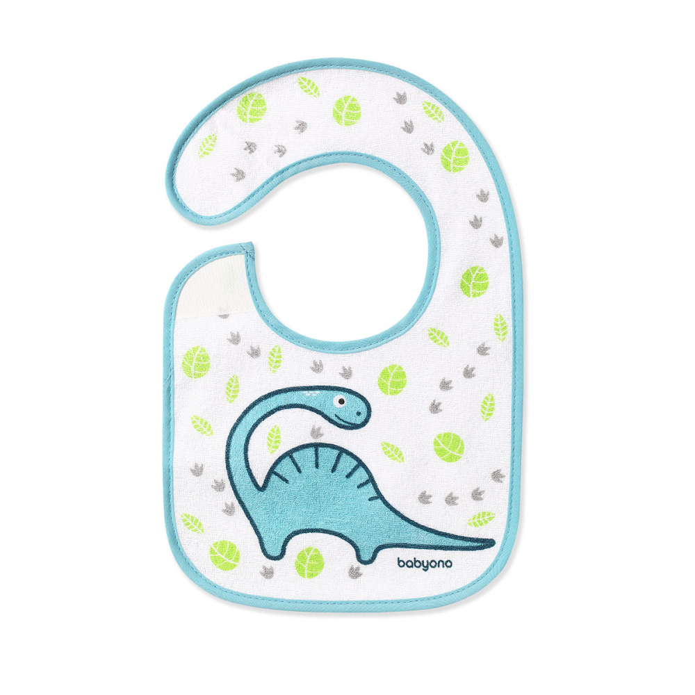 Baveta impermeabila cu scai i eat and i grow dinozaur