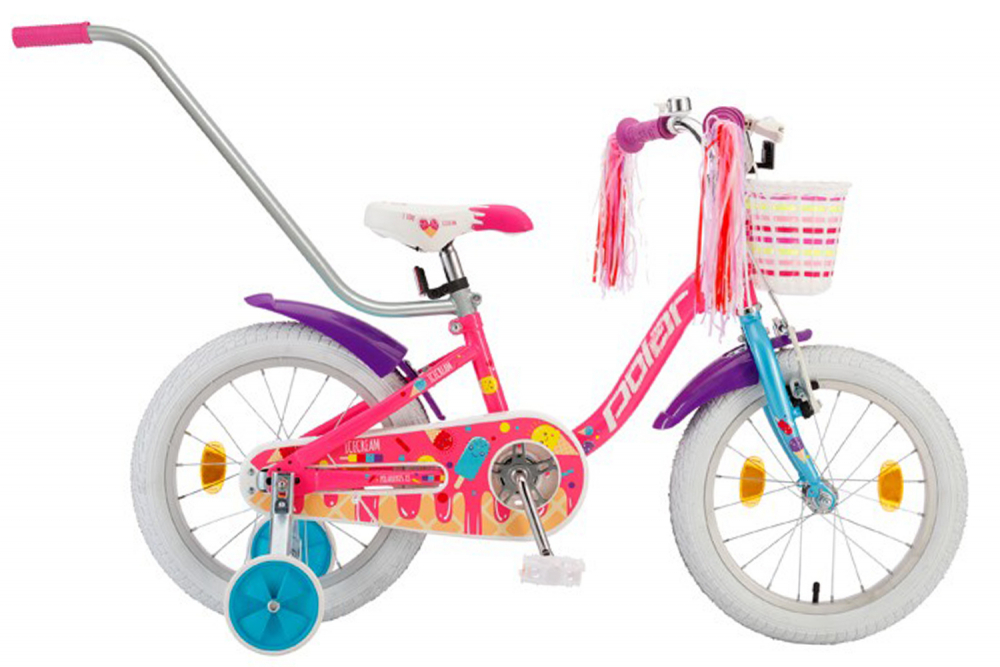 Bicicleta copii Polar IceCream 14 inch roz nichiduta.ro