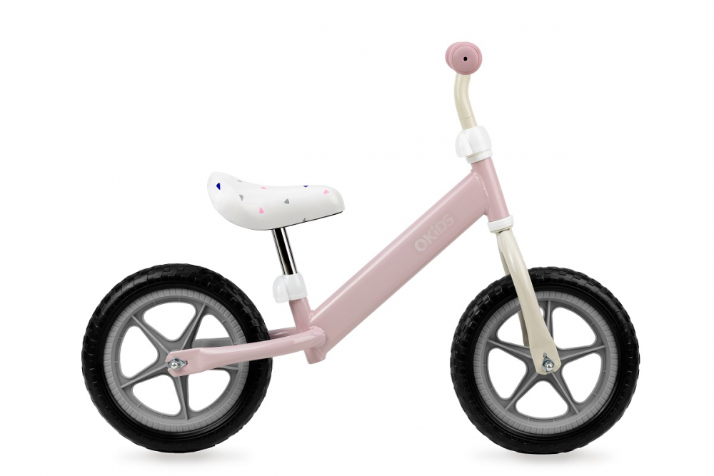 Bicicleta fara pedale Fleet Qkids Pink Bicicleta imagine noua responsabilitatesociala.ro