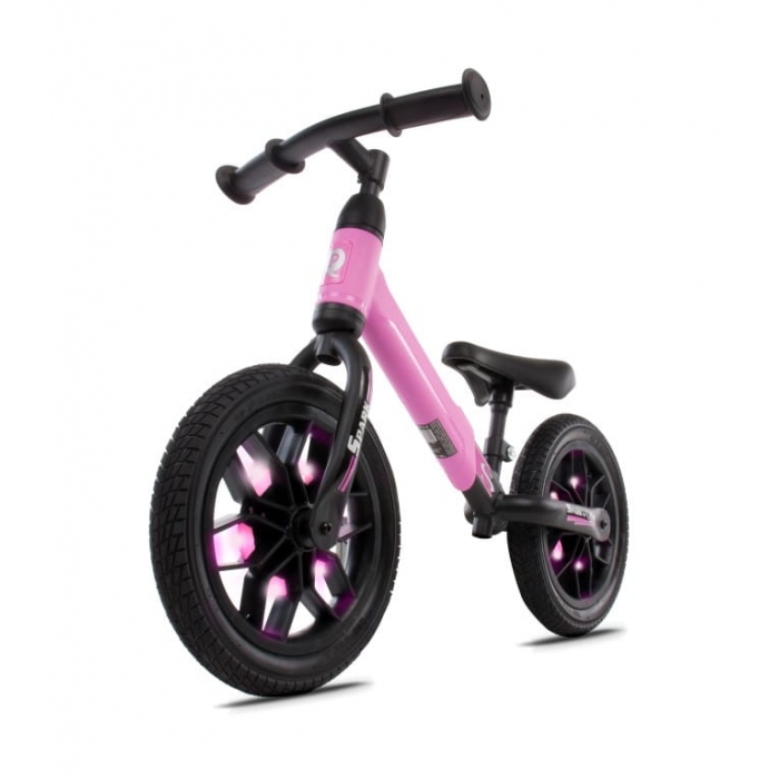 Bicicleta fara pedale si roti cu LED Sun Baby 017 Spark Pink - 6