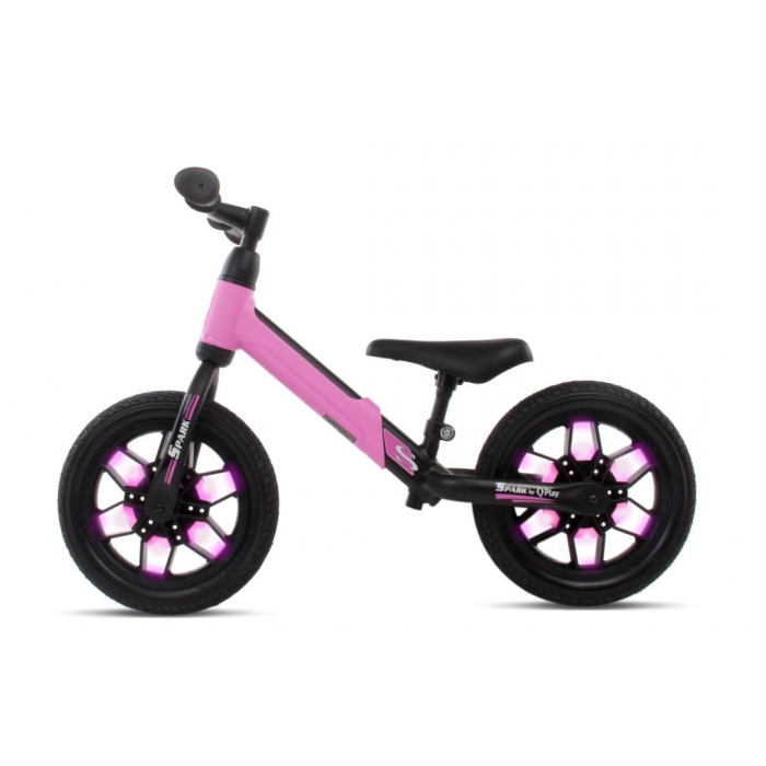 Bicicleta fara pedale si roti cu LED Sun Baby 017 Spark Pink - 5