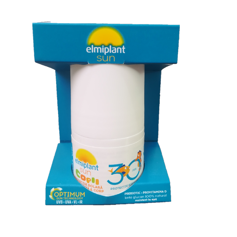 Lotiune solara Roll-On pentru copii spf 30, 50 ml, Elmiplant 30+ imagine noua responsabilitatesociala.ro