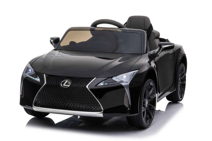 Masinuta electrica cu roti Eva si scaun de piele Lexus LC500 Black - 3