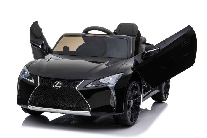 Masinuta electrica cu roti Eva si scaun de piele Lexus LC500 Black - 6