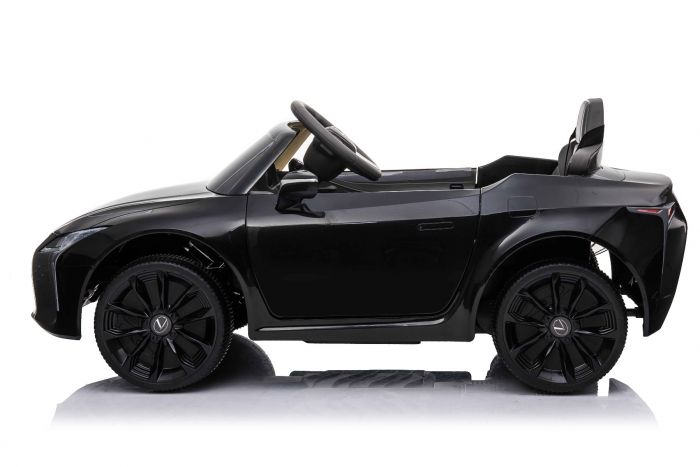 Masinuta electrica cu roti Eva si scaun de piele Lexus LC500 Black - 8