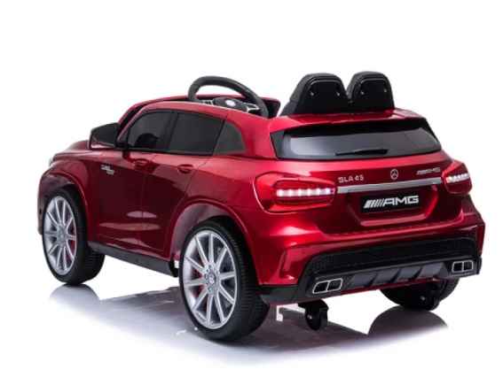 Masinuta electrica cu roti din cauciuc Mercedes GLA45 Editie limitata Painting Red - 2