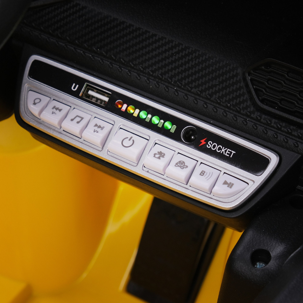 Masinuta electrica cu roti din cauciuc si scaun piele Lamborghini Huracan Pink - 3