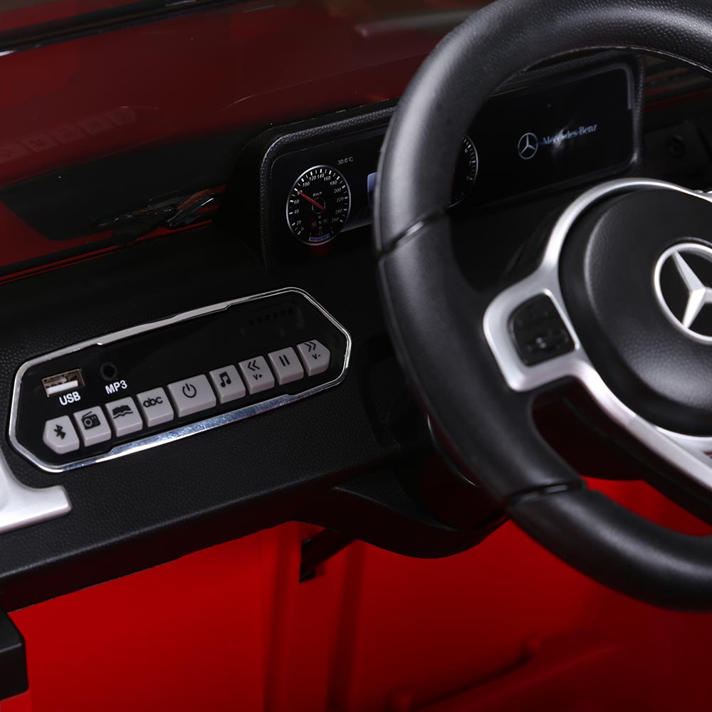 Masinuta electrica pentru copii Mercedes G500 rosu MERCEDES-BENZ imagine noua
