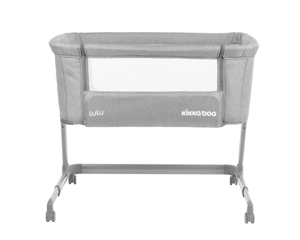 Patut Co-Sleeper KikkaBoo Lulu Light Grey 92×56 cm cu inaltime reglabila KikkaBoo imagine noua responsabilitatesociala.ro