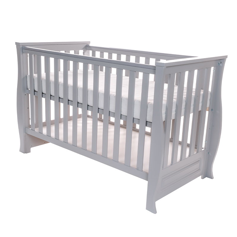 Patut pentru bebelusi 120x60 cm dona lux grey + saltea cocos