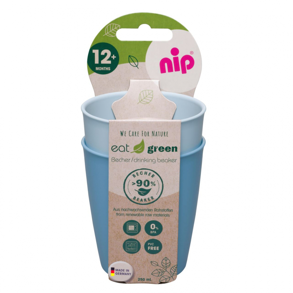 Set 2 pahare de baut nip Eat Green 37067 - 1 | YEO