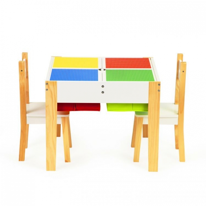 Set de masa cu doua scaune pentru copii Ecotoys XKF002 - 3