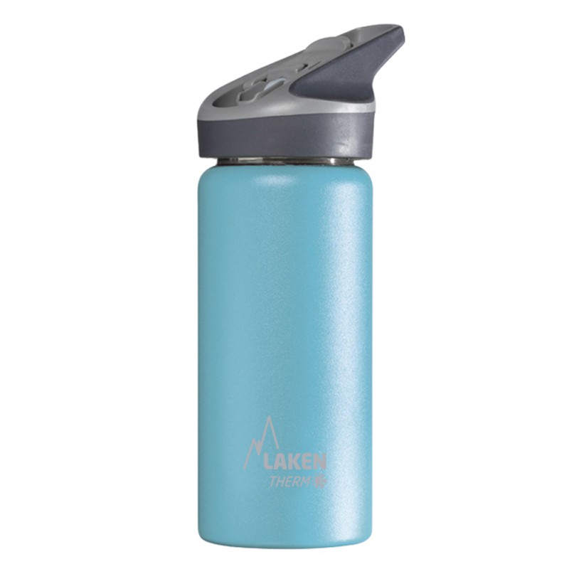 Termos inox laken jannu cu capac automat 0.35l cyan