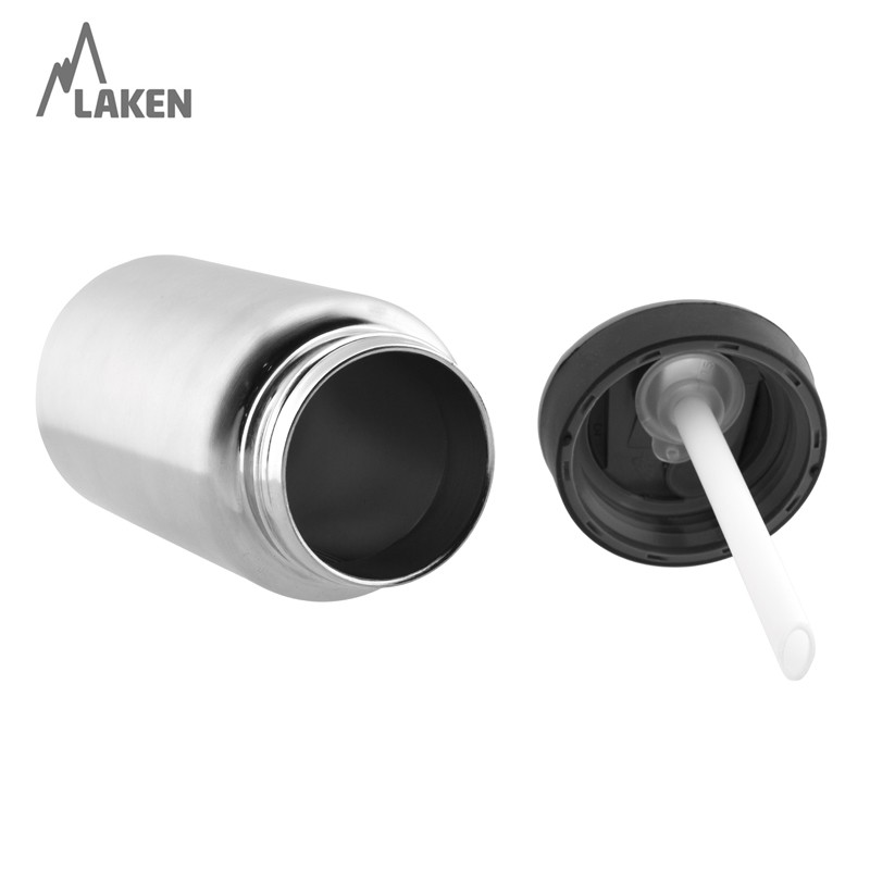 Termos inox laken jannu cu capac automat 0.75l cyan