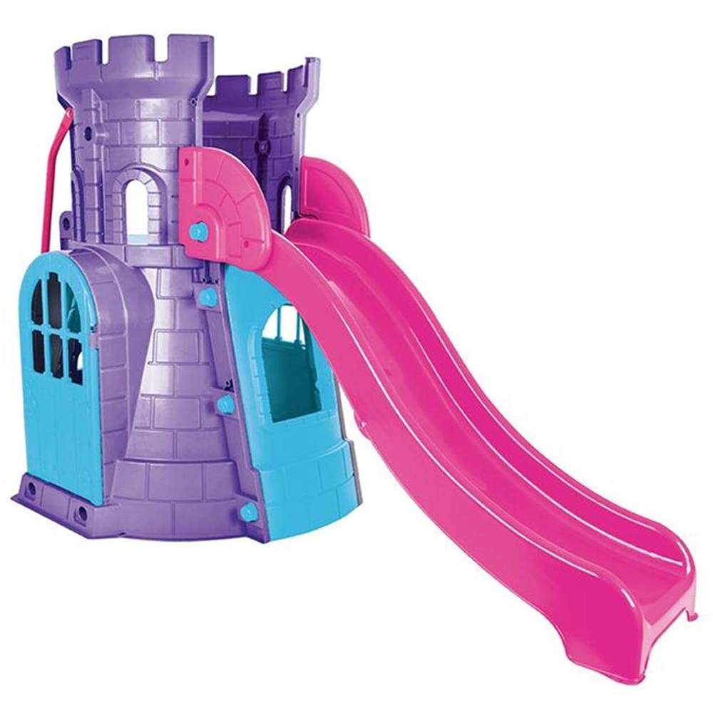 Spatiu de joaca cu tobogan Pilsan Castle Slide purple Jucarii de exterior 2023-09-28 3