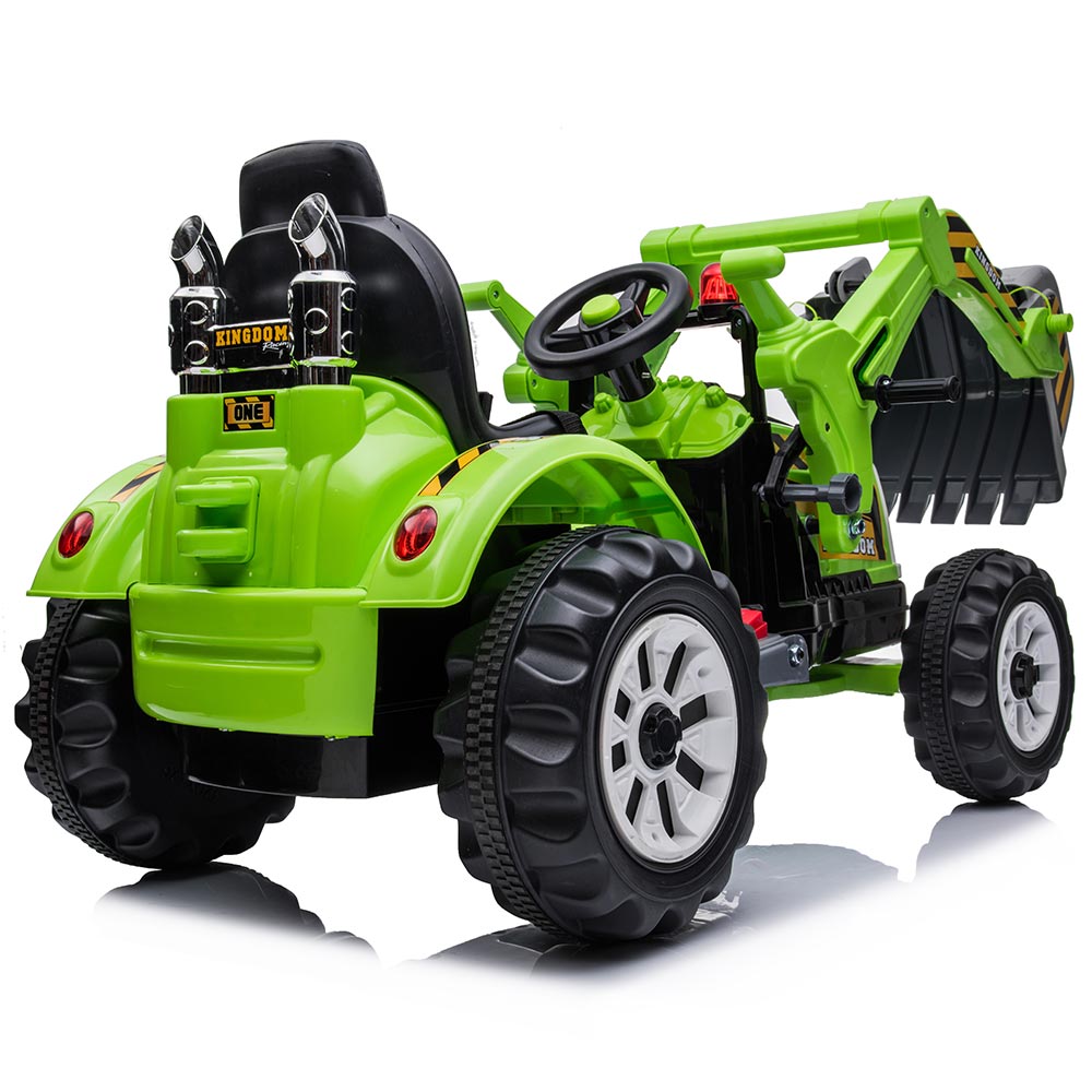 Tractor electric cu cupa pentru copii JS328A verde - 5