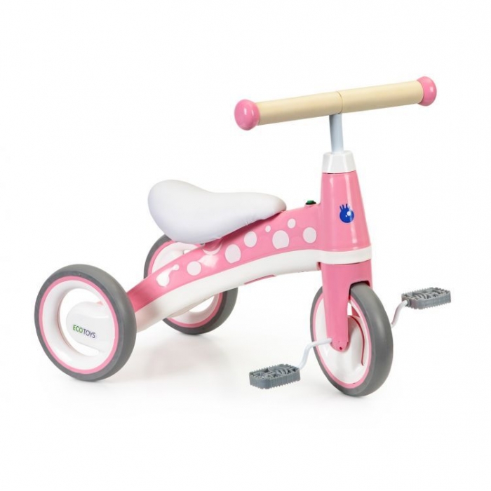 Tricicleta cu pedale Ecotoys LC-V1850 roz Ecotoys