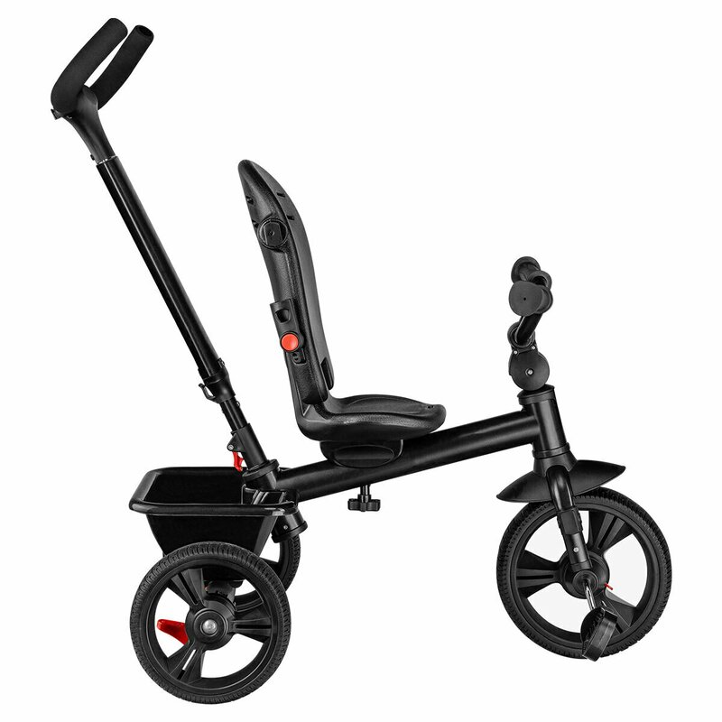 Poze Tricicleta Haari scaun reversibil rotire 360 grade ultrapliabila Gri Lionelo cu suport pentru picioare pana la 25 kg, cu control al directiei si 2 frane pe axul din spate nichiduta.ro 