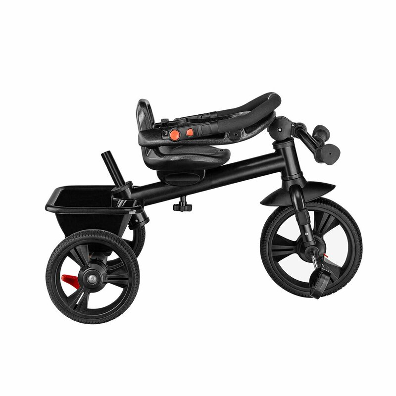 Poze Tricicleta Haari scaun reversibil rotire 360 grade ultrapliabila Gri Lionelo cu suport pentru picioare pana la 25 kg, cu control al directiei si 2 frane pe axul din spate nichiduta.ro 