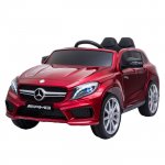 Masinuta electrica cu roti din cauciuc Mercedes GLA45 Editie limitata Painting Red
