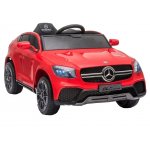 Masinuta electrica cu roti din cauciuc si scaun piele Mercedes-Benz GLC Coupe Red