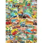 Puzzle 1000 piese Vintage Travel Collage