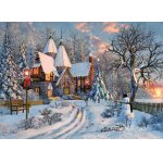 Puzzle Eurographics Dominic Davison: Christmas Cottage 1000 piese