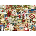 Puzzle Eurographics Vintage Christmas Cards 1000 piese