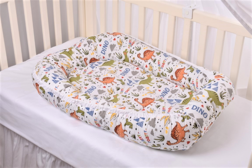 Babynest bumbac model dinozauri