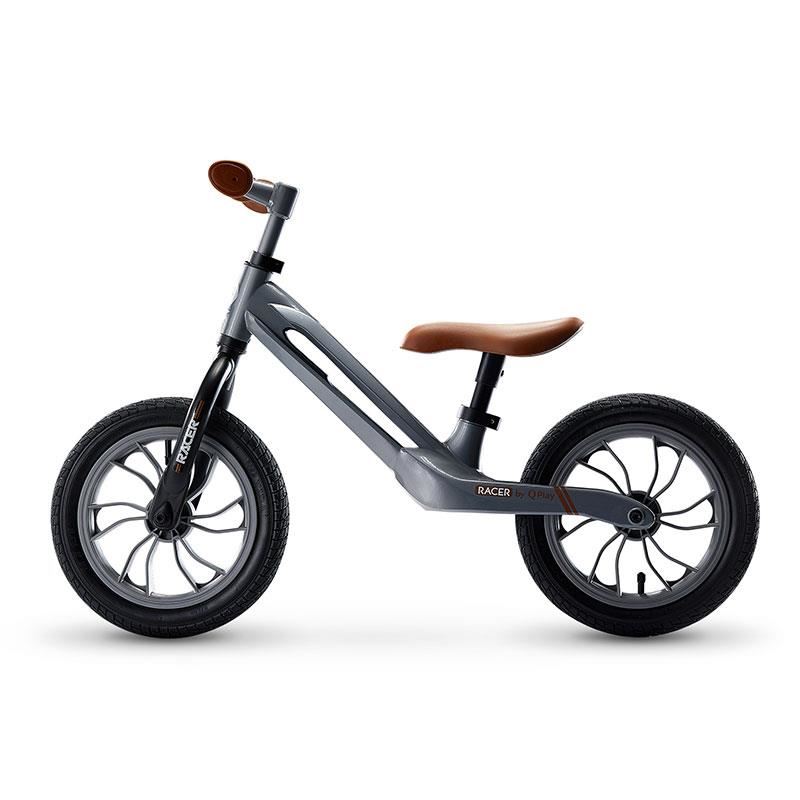 Bicicleta fara pedale Balance bike Qplay Racer Gri Balance imagine 2022 protejamcopilaria.ro